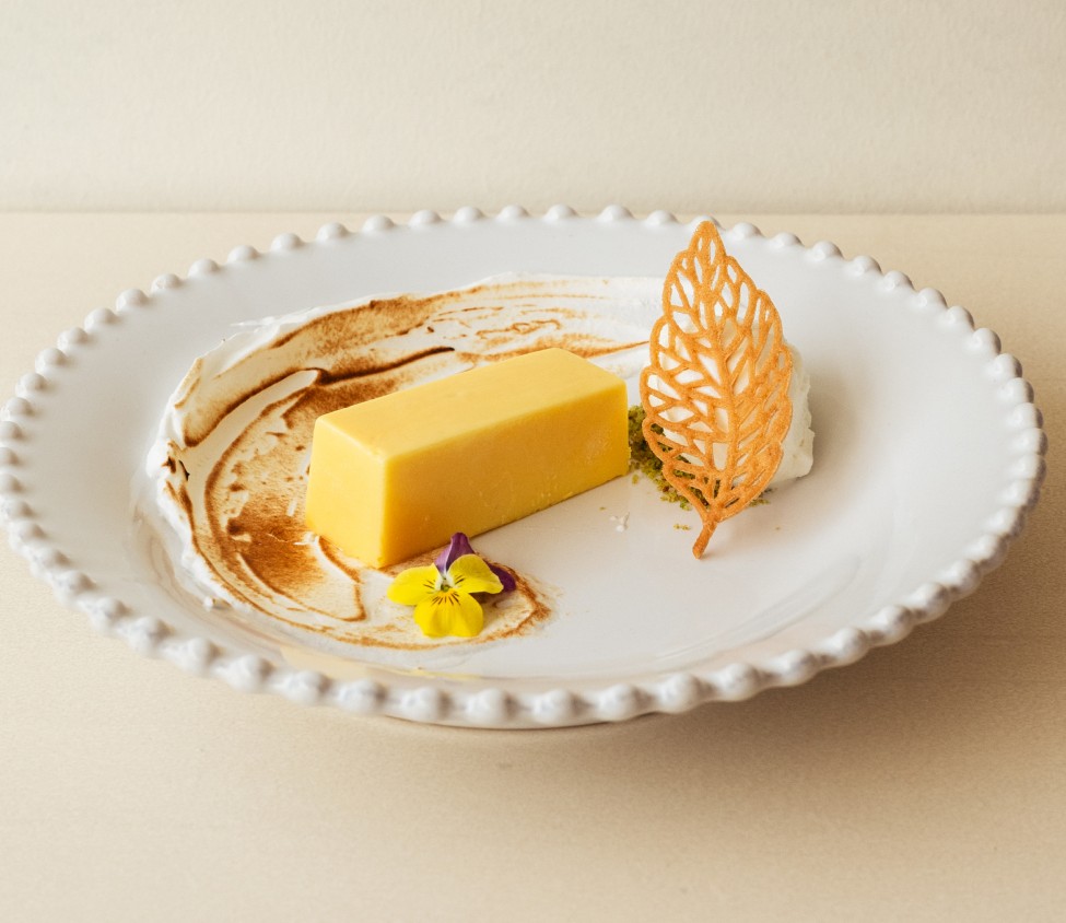 Curd de Limão com Merengue e Gelado